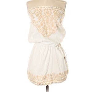 White and gold dress